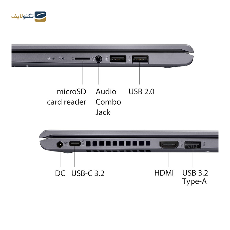 لپ تاپ ایسوس 14 اینچی مدل Vivobook 14 M415DA R3 3250U 20GB 1TB - ASUS Vivobook 14 M415DA R3 3250U 20GB RAM 1TB SSD Radeon Graphics