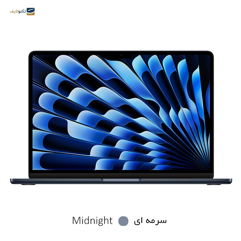 لپ تاپ اپل 13.6 اینچی مدل MacBook Air MRXW3 M3 2024 8GB 512GB ZPA - MacBook Air MRXW3 M3 2024 8GB 512GB ZPA