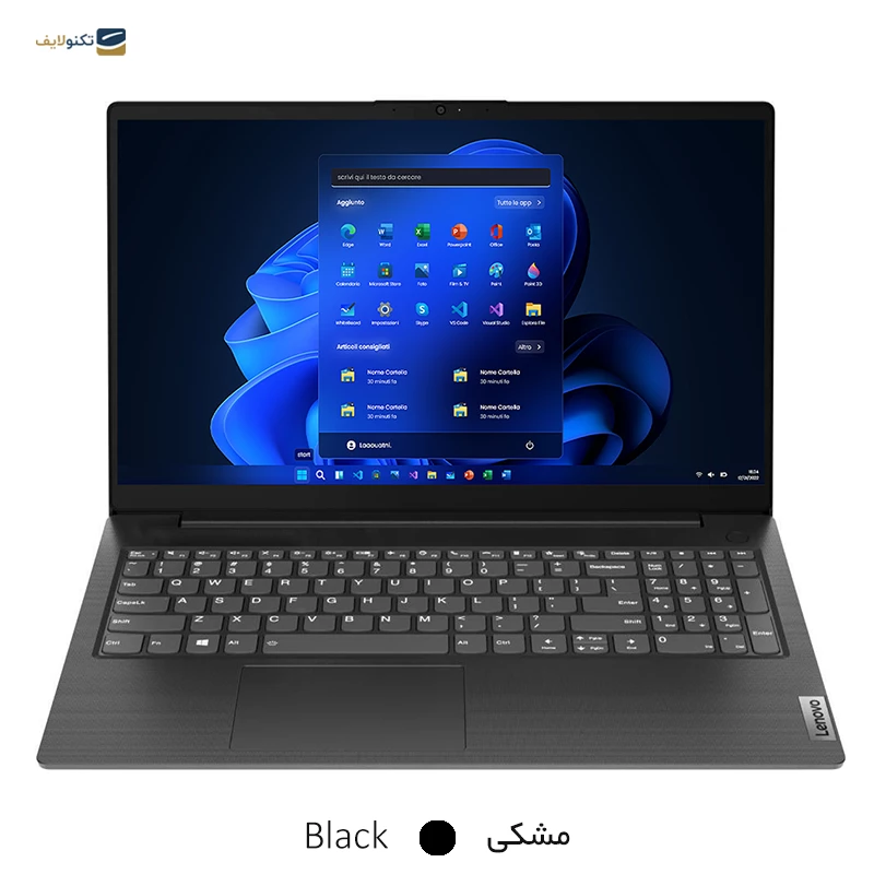 لپ تاپ لنوو 15.6 اینچی مدل V15 Athlon 7120U 8GB 1TB - Lenovo V15 Athlon Silver 7120U 8GB RAM 1TB SSD Radeon 610M