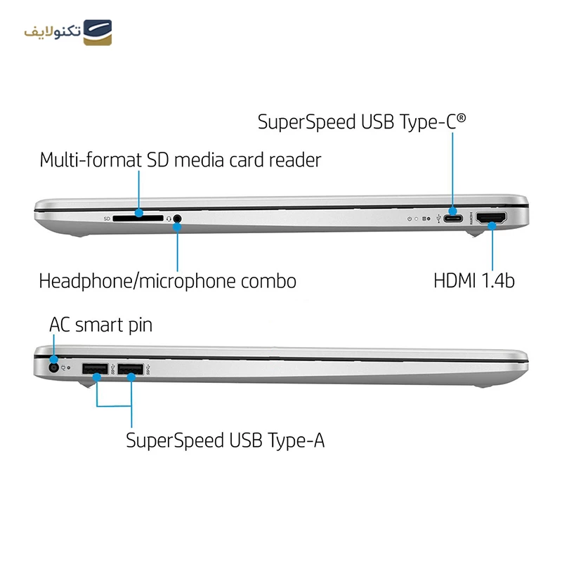لپ تاپ اچ پی 15.6 اینچی مدل Laptop 15s-fq5340TU i3 1215U 16GB 512GB - HP Laptop 15s-fq5340TU i3 1215U 16GB RAM 512GB SSD UHD