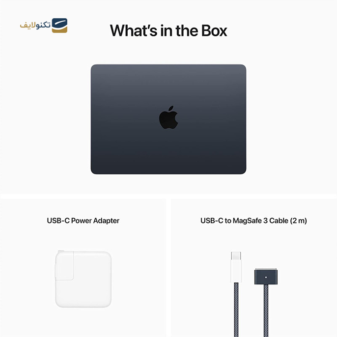لپ تاپ اپل 13.6 اینچی مدل MacBook Air MLY43 M2 2022 8GB 512GB - MacBook Air 13 MLY43 M2 2022 8GB 512GB