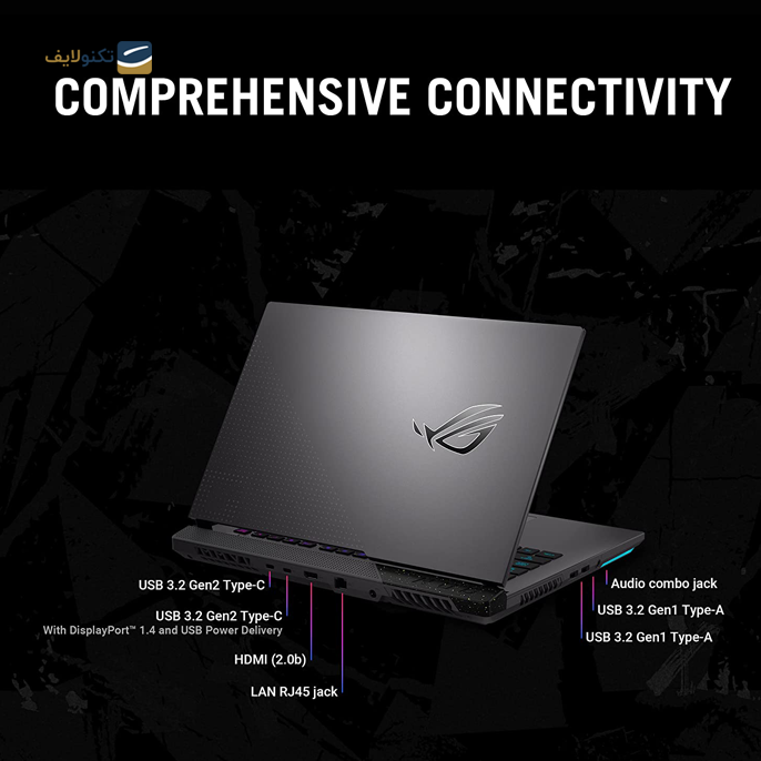 لپ تاپ ایسوس 17.3 اینچی ایسوس مدل ROG Strix G713RC-HX019 R7 6800H 16GB 1TB SSD - Asus ROG Strix G713RC-HX019 R7 6800H 16GB 1TB SSD 4GB RTX3050 Laptop