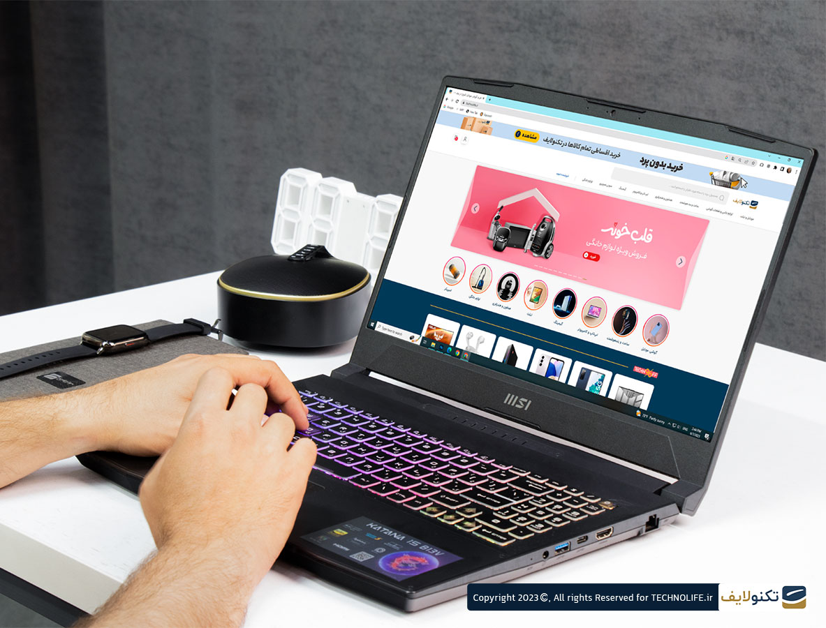 لپ تاپ ام اس آی گیمینگ 15.6 اینچی مدل Katana 15 B13VFK i7 13620H 16GB 1TB RTX 4060 - MSI Katana 15 B13VFK i7-13620H 16GB DDR5 1TB SSD 8GB RTX 4060 15.6 inch FHD