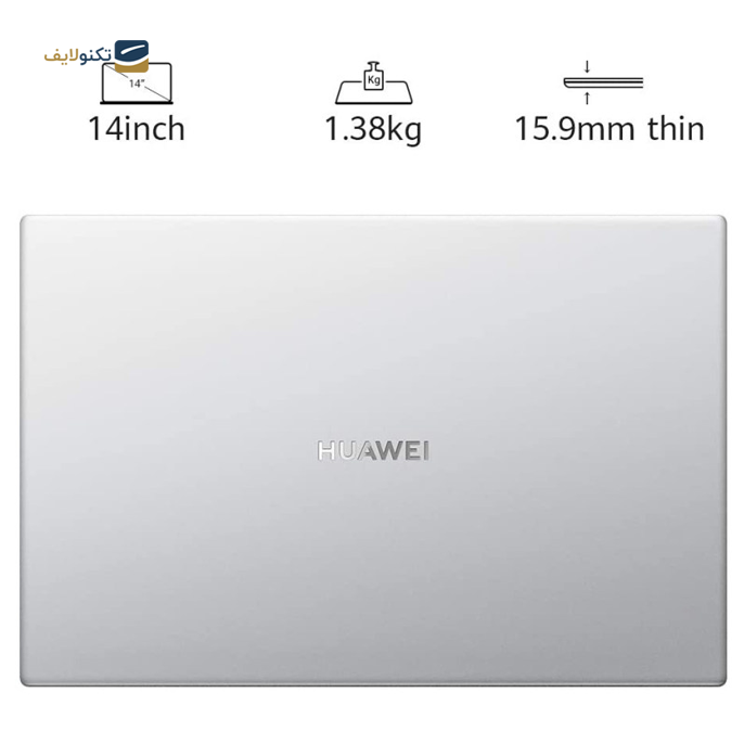 لپ تاپ 14 اینچی هوآوی مدل MateBook D14 – NBD-WDH9 - Huawei MateBook D14 i5 1135G7 8GB 512GB Intel FHD Laptop