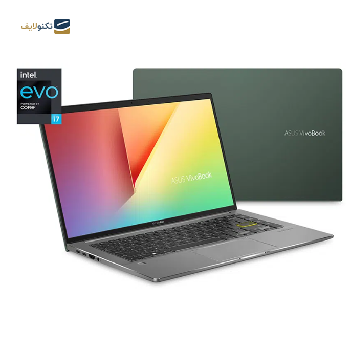 لپ‌ تاپ 14 اینچی ایسوس مدل VivoBook S14 K435EA - Asus i7 1165G7-16GB-1TB SSD-INT-FHD Laptop +BAG+Mouse