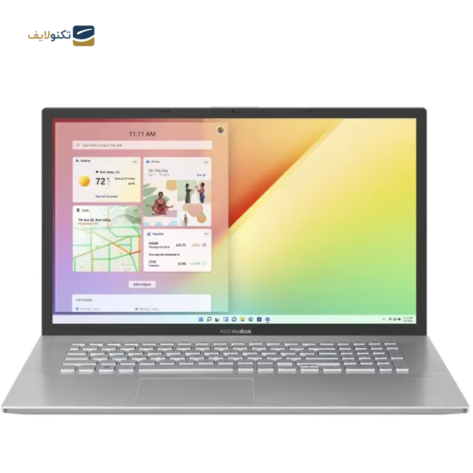 لپ تاپ 17.3 اینچی ایسوس مدل X712EQ-AU111 - Asus i7 1165G7-16GB-1TB SSD-2GB GeForce MX350-WV 17.3 FHD Laptop