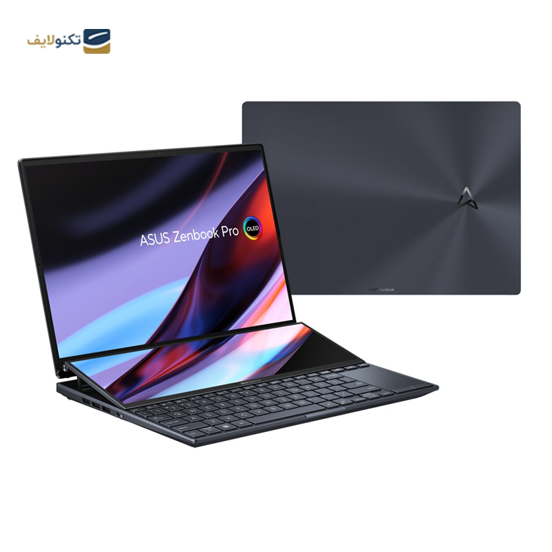  لپ تاپ 14.5 اینچی ایسوس مدل Zenbook Duo UX8402ZE-M3026W - Zenbook Duo UX8402ZE i7 12700H 16GB DDR4 1TB SSD RTX3050Ti 4GB 14.5 Inch Laptop