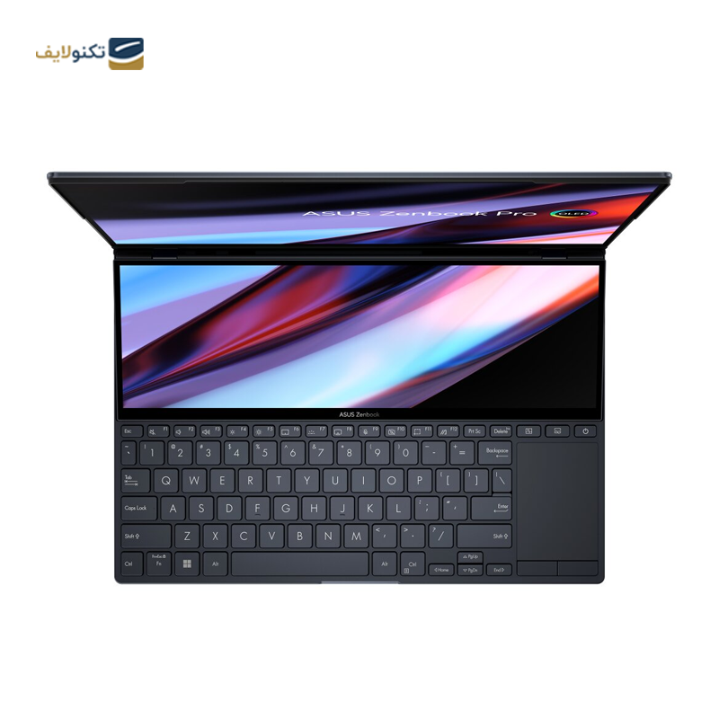  لپ تاپ 14.5 اینچی ایسوس مدل Zenbook Duo UX8402ZE-M3026W - Zenbook Duo UX8402ZE i7 12700H 16GB DDR4 1TB SSD RTX3050Ti 4GB 14.5 Inch Laptop