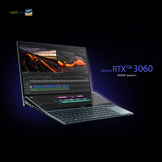  لپ تاپ 15.6 اینچی ایسوس مدل ZenBook UX582ZM-H2065W - Asus ZenBook UX582ZM-H2065W-i7 12700H-16GB-1TB SSD-RTX 3060 6GB-OLED 15.6 Laptop