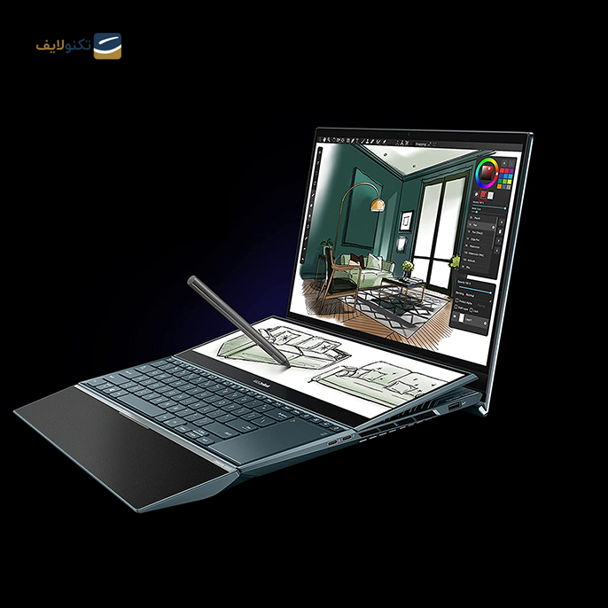  لپ تاپ 15.6 اینچی ایسوس مدل ZenBook UX582ZM-H2065W - Asus ZenBook UX582ZM-H2065W-i7 12700H-16GB-1TB SSD-RTX 3060 6GB-OLED 15.6 Laptop