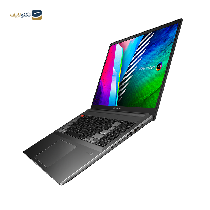 لپ تاپ ایسوس 16 اینچی مدل VivoBook 16 M7600QE-L2003 - ASUS VivoBook 16 M7600QE-L2003 R7 - 16GB - 1TB SSD - 4GB 3050TI - OLED 16 inch 4K Laptop