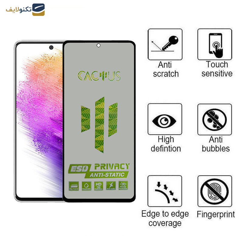 محافظ صفحه نمایش حریم شخصی اپیکوی مدل Cactus-ESD-Privacy مناسب برای گوشی موبایل سامسونگ Galaxy A73 5G - A72 4G - 5G - M54 - M53 5G - M52 -  M5 - A71 - A81 - A91 - M62 - F62-S10 Lite - Note 10 Lite - Glass Screen Protector Epicoy Cactus-ESD-Privacy For Samsung Galaxy A73 5G-A72 4G-5G -M54 -M53 5G-M52- M5-A71-A81-A91-M62-F62-S10 Lite-Note 10 Lite