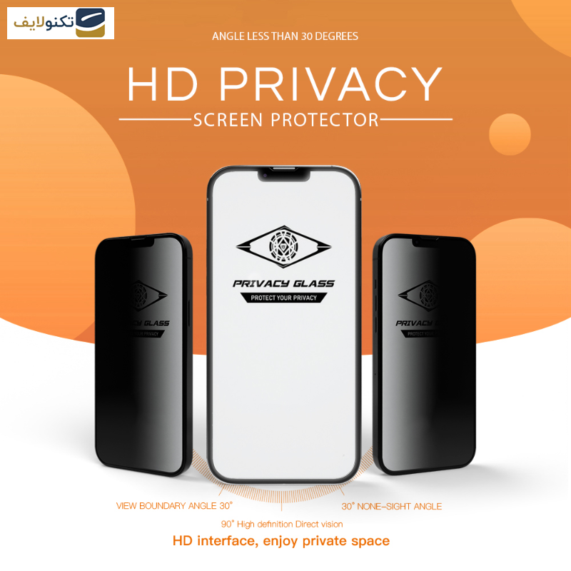 محافظ صفحه نمایش حریم شخصی اپیکوی مدل Privacy مناسب برای گوشی موبایل شیائومی 13T Pro - 13T - Redmi K60 Ultra - 