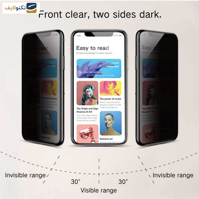 محافظ صفحه نمایش حریم شخصی اپیکوی مدل Privacy مناسب برای گوشی موبایل شیائومی 13T Pro - 13T - Redmi K60 Ultra - 