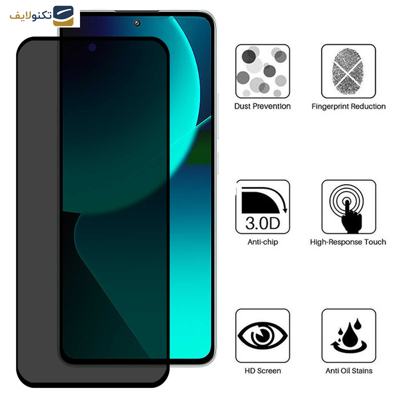 محافظ صفحه نمایش حریم شخصی اپیکوی مدل Privacy مناسب برای گوشی موبایل شیائومی 13T Pro - 13T - Redmi K60 Ultra - 