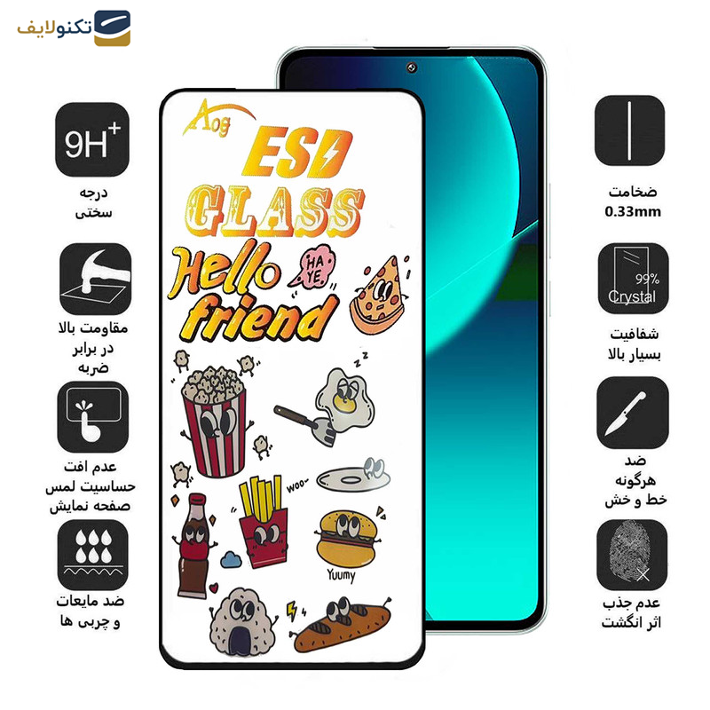 محافظ صفحه نمایش اپیکوی مدل ESD 2023 مناسب برای گوشی موبایل شیائومی 13T Pro - 13T - Redmi K60 Ultra - 