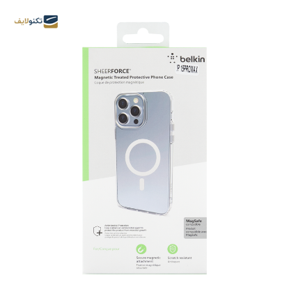 کاور گوشی اپل iPhone 15 Pro Max مدل Belkin SheerForce مگ سیف دار - Belkin SheerForce Apple iPhone 15 Pro Max Mobile Phone Cover