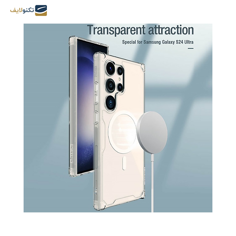 قاب گوشی سامسونگ Galaxy S24 Ultra نیلکین مدل Nature TPU Pro Magnetic مگ سیف - Nillkin Nature TPU Pro Magnetic For Galaxy S24 Ultra
