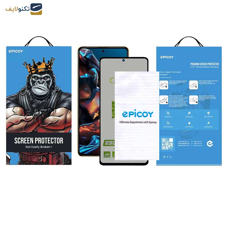 محافظ صفحه نمایش حریم شخصی اِپیکوی مدل Cactus-ESD-Privacy مناسب برای گوشی موبایل شیائومی Xiaomi Poco X5 Pro - Poco X5 - Poco X4 Pro 5G - Epicoy Cactus-ESD-Privacy Glass Screen Protector For Xiaomi Poco X5 Pro - Poco X5 - Poco X4 Pro 5G