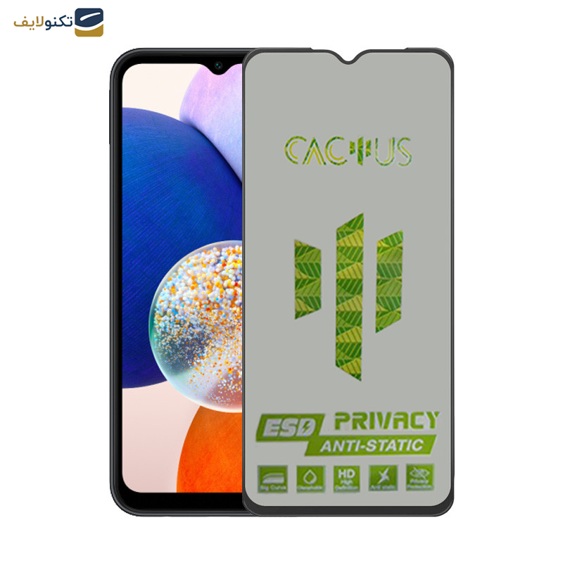 محافظ صفحه نمایش اپیکوی مدل Cactus-ESD-Privacy مناسب برای گوشی موبایل سامسونگ Galaxy A14 4G/5G - Epicoy Cactus-ESD-Privacy Glass Screen Protector For Samsung Galaxy A14 4G-5G