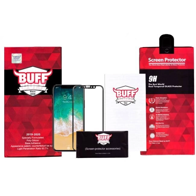 گلس گوشی اپل آیفون XS بوف 5D مدل F33 - Buff F33 Apple iPhone XS Screen Protector