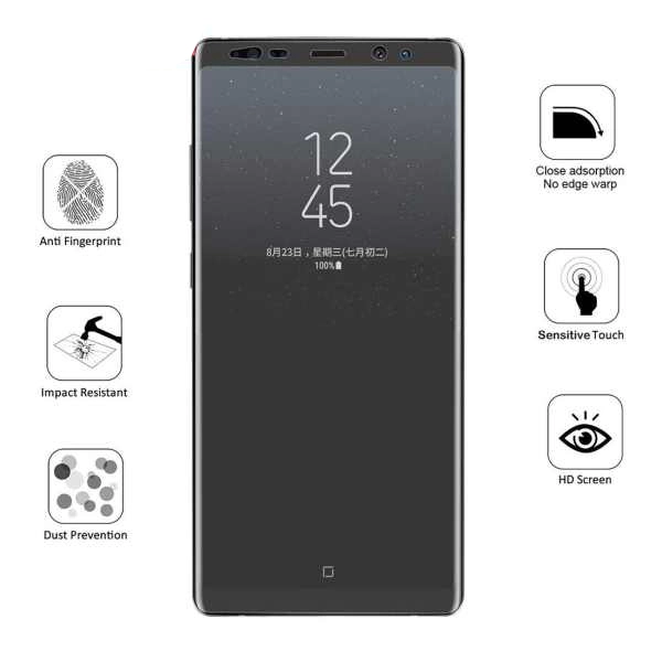 محافظ صفحه نمایش و پشت گوشی سامسونگ گلکسی نوت 8 بوف مدل Hg01 - Buff Hg01 Samsung Galaxy Note 8 Back & Screen Protector