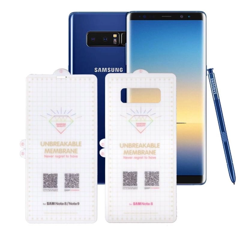 محافظ صفحه نمایش و پشت گوشی سامسونگ گلکسی نوت 8 بوف مدل Hg01 - Buff Hg01 Samsung Galaxy Note 8 Back & Screen Protector