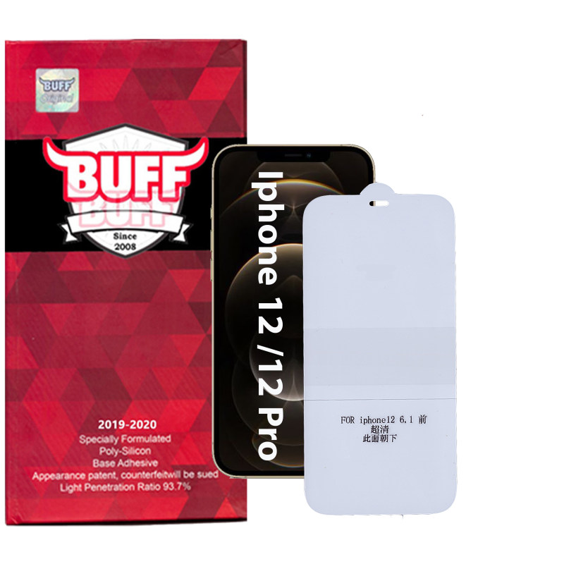 گلس گوشی اپل آیفون 12 پرو/12 پرومکس بوف مدل Epic16 - Buff Epic16 iPhone 12/iPhone 12 Pro Back & Screen Protector