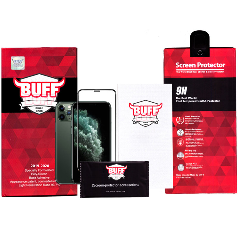 گلس گوشی اپل آیفون 11 پرو مکس بوف 5D مدل FT03 - Buff FT03 iPhone 11 Pro Max Screen Protector