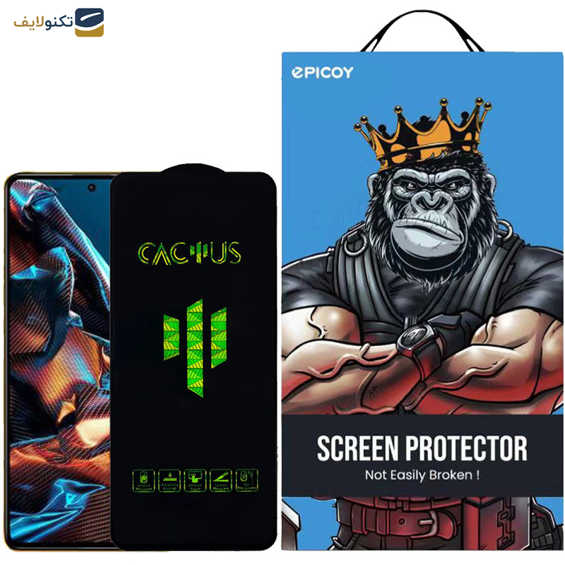 محافظ صفحه نمایش اپیکوی مدل Cactus مناسب برای گوشی موبایل شیائومی Poco X5 Pro -X5 -X4 Pro 5G -X3 Pro -X3 NFC -X3 -X2 - Epicoy Cactus Glass Screen Protector For Xiaomi Poco X5 Pro - X5 -X4 Pro 5G - X3 Pro - X3 NFC -X3 - X2