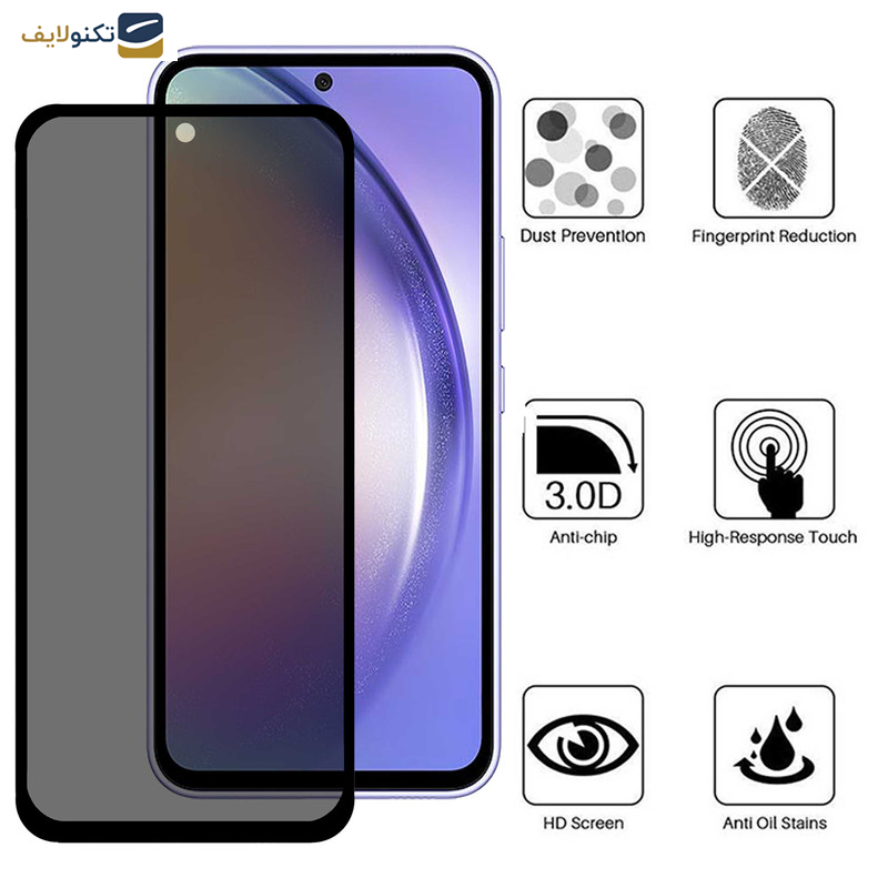 محافظ صفحه نمایش حریم شخصی اپیکوی مدل 007 Secret مناسب برای گوشی موبایل سامسونگ Galaxy A54 - S23 FE - 