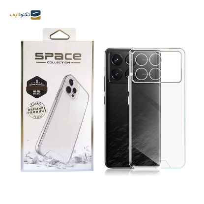 قاب گوشی پوکو X6 Pro اسپیس مدل ژله ای محافظ لنز دار - Space Cover For Poco X6 Pro