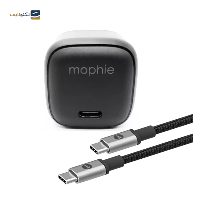 شارژر دیواری موفی مدل SpeedPort USB-C توان 30 وات به همراه کابل شارژ - Mophie speedport 30W USB-C Wall Charger