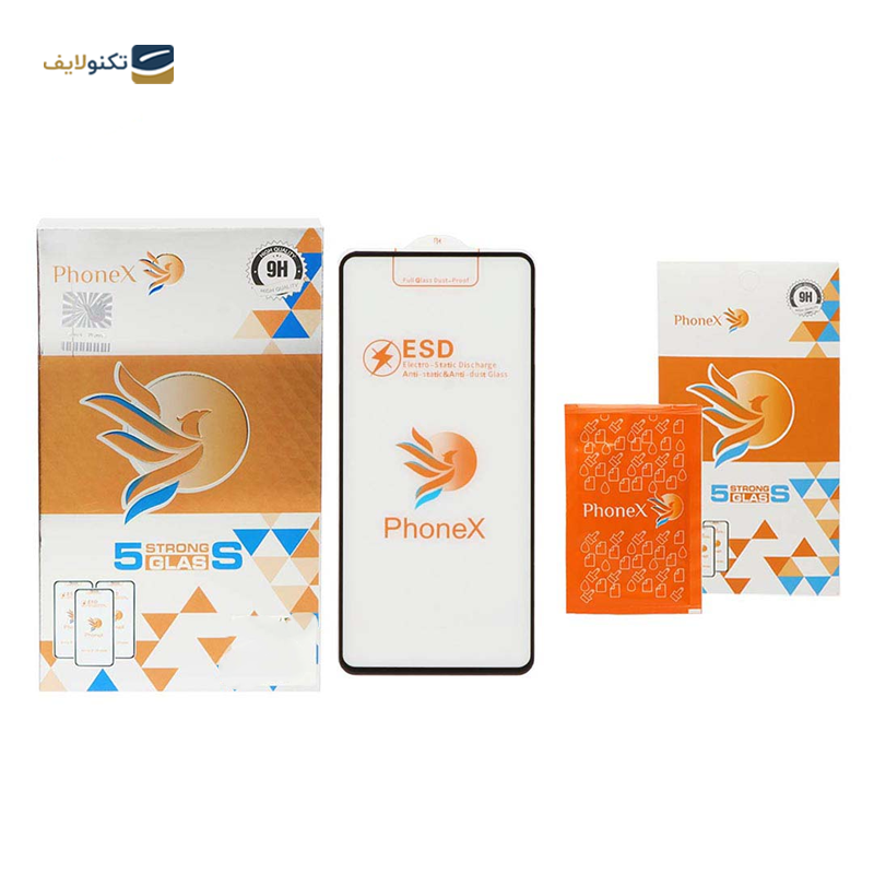 گلس گوشی اپل iphone 14 Pro Max فونکس مدل ESD به همراه بیمه شکستگی - Phonex ESD Screen Protector for Apple iphone 14 Pro Max