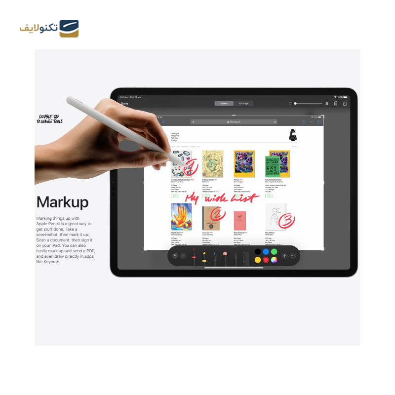 قلم لمسی اپل مدل Pencil 2nd Generation - Apple Pencil 2nd Generation Stylus Pen