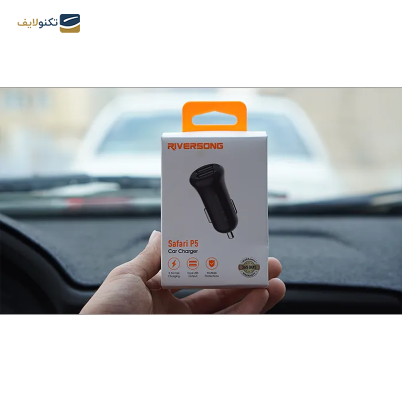 شارژر فندکی ریورسانگ مدل Safari P5 CC41C  - Riversong Safari P5 CC41C Car charger