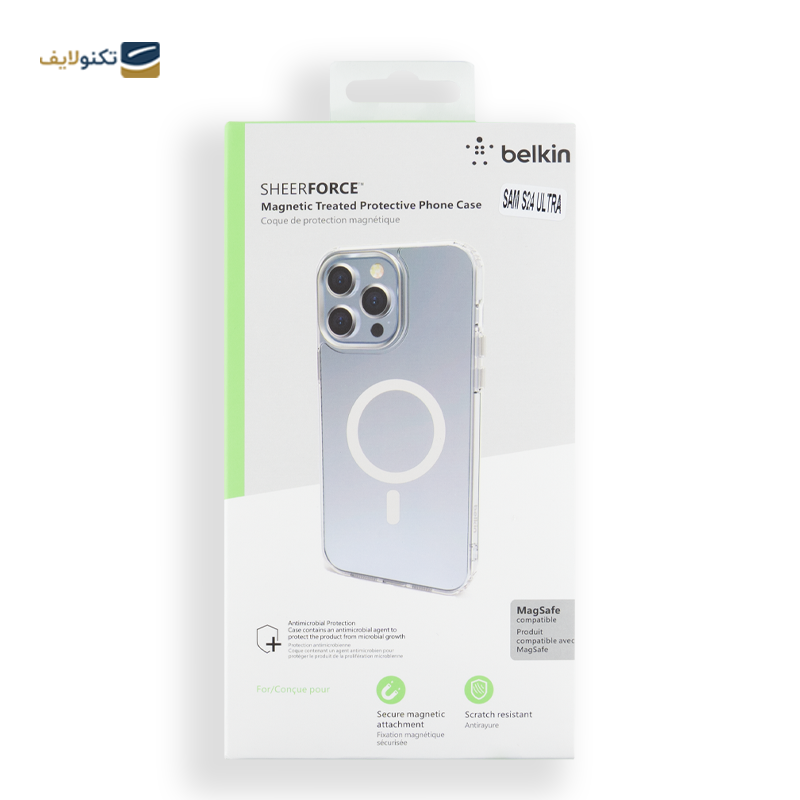 کاور گوشی سامسونگ Galaxy S24 Ultra مدل Belkin SheerForce مگ سیف دار - Belkin SheerForce Samsung Galaxy S24 Ultra Mobile Phone Cover