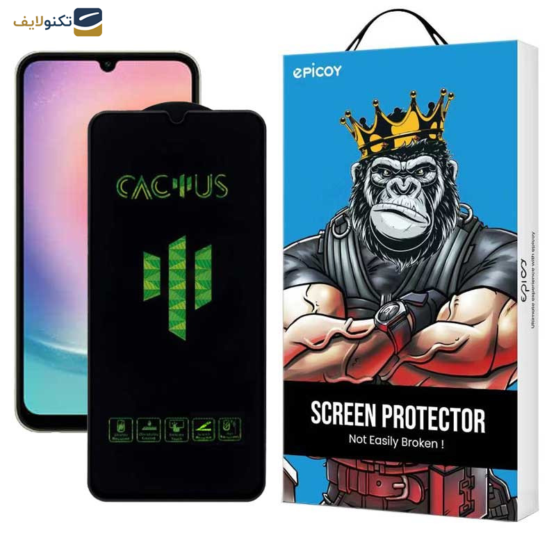محافظ صفحه نمایش اپیکوی مدل Cactus مناسب برای گوشی موبایل ساسونگ Galaxy A24 4G - Epicoy Cactus Glass Screen Protector For Samsung Galaxy A24 4G