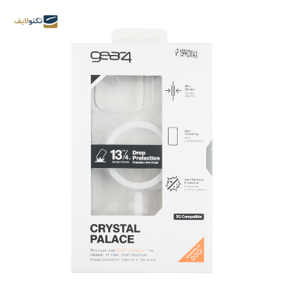 کاور گوشی اپل iPhone 15 Pro Max مدل gear4 Crystal Palace مگ سیف دار - gear4 Crystal Palace MagSafe Cover For Apple iPhone 15 Pro Max