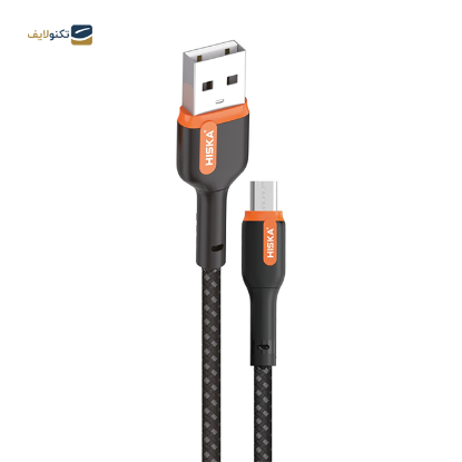 کابل میکرو یو اس بی هیسکا مدل LX2022 طول 2 متر - HISKA CHARGING Cable LX2022