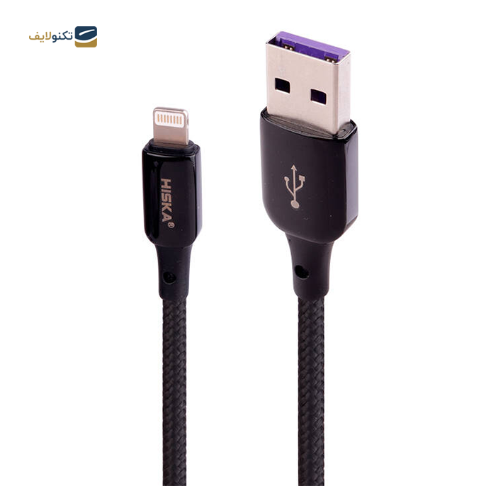 کابل لایتنینگ هیسکا مدل LX831 طول 1 متر - Hiska LX-831 5A 1m Lightning Cable