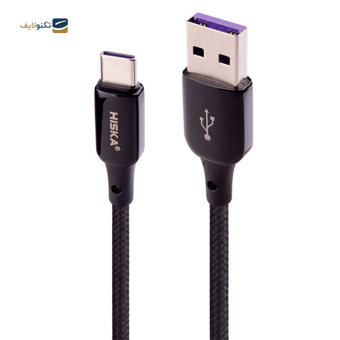  کابل تایپ سی هیسکا مدل LX831 طول 1 متر  - Hiska LX-831 5A 1m Type-C Cable