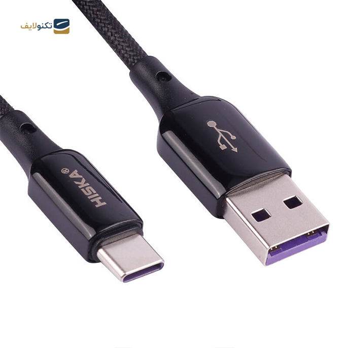  کابل تایپ سی هیسکا مدل LX831 طول 1 متر  - Hiska LX-831 5A 1m Type-C Cable