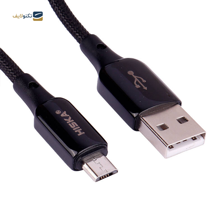  کابل میکرو یو اس بی هیسکا مدل LX831 طول 1  متر - Hiska LX-831 5A 1m MicroUSB Cable