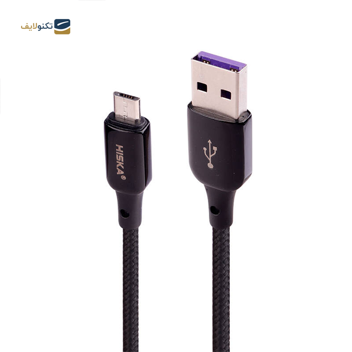  کابل میکرو یو اس بی هیسکا مدل LX831 طول 1  متر - Hiska LX-831 5A 1m MicroUSB Cable