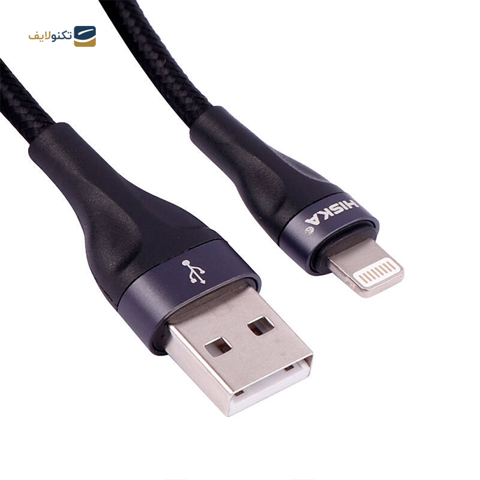  کابل لایتنینگ هیسکا مدل LX830 طول 1 متر - Hiska LX-830 5A 1m Lightning Cable