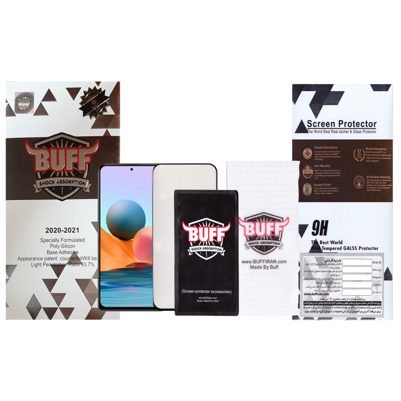 گلس گوشی شیائومی ردمی نوت 10 پرو / پوکو ایکس 2 / K30 / K30s / K30 Pro / K30 Ultra / K30i / Mi 10i بوف 5D مدل F33 - Buff F33 Redmi Note 10 Pro / K30 / K30s / K30 Pro / K30 Ultra / K30i / Mi 10i / Poco X2 Screen Protector