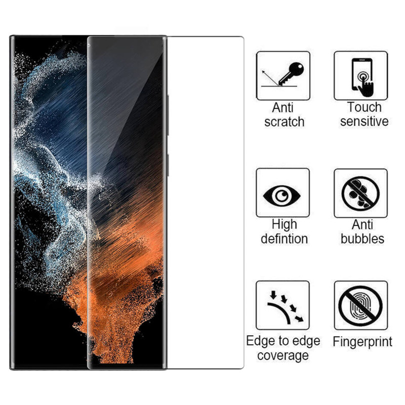 گلس گوشی سامسونگ گلکسی S22 الترا بوف مدل Full-Glue - Buff Full-Glue Galaxy S22 Ultra Screen Protector