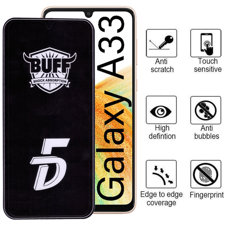 گلس گوشی سامسونگ گلکسی A33 بوف 5D مدل F33 - Buff Fg33 Galaxy A33 Screen Protector