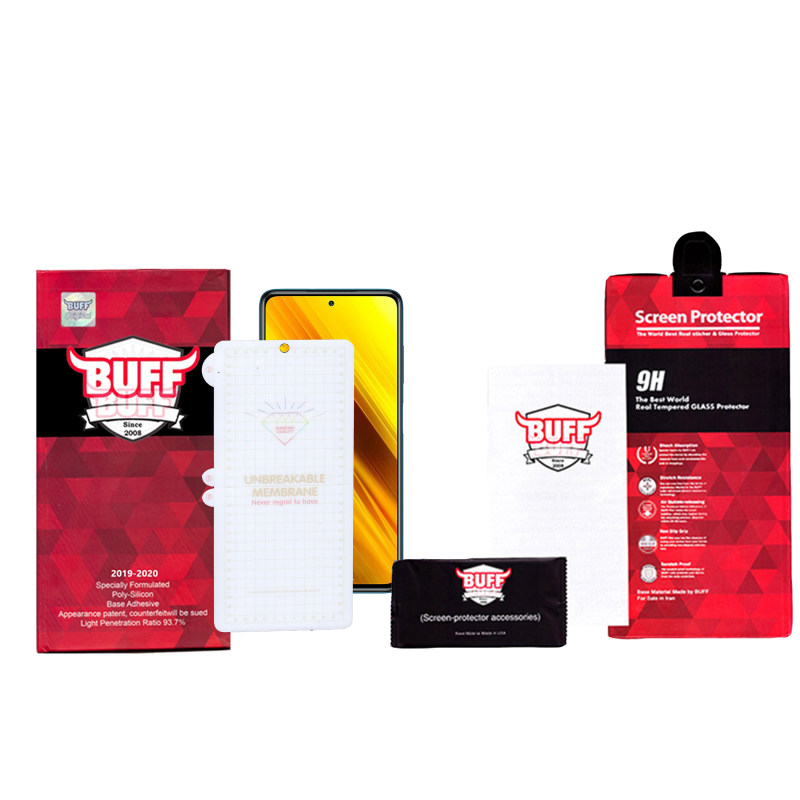 گلس گوشی شیائومی پوکو ایکس 3 بوف مدل Hg15 - Buff Hg15 Xiaomi Poco X3 Screen Protector